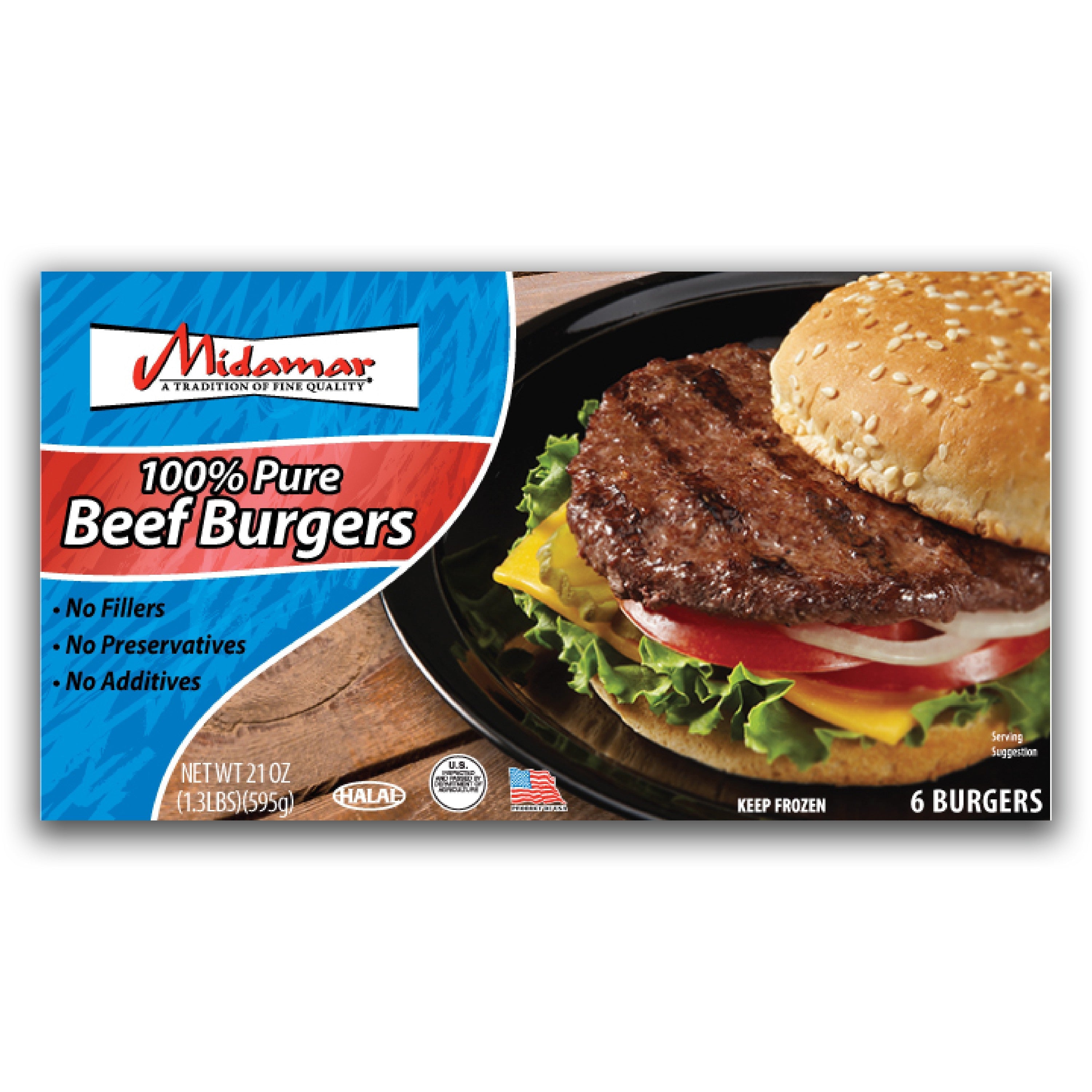Halal 100% Pure Beef Burger