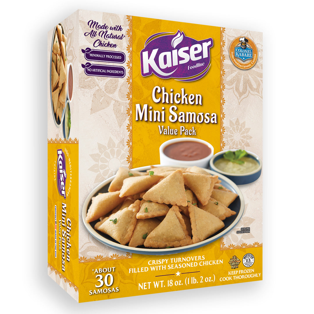 chicken mini samosa product package