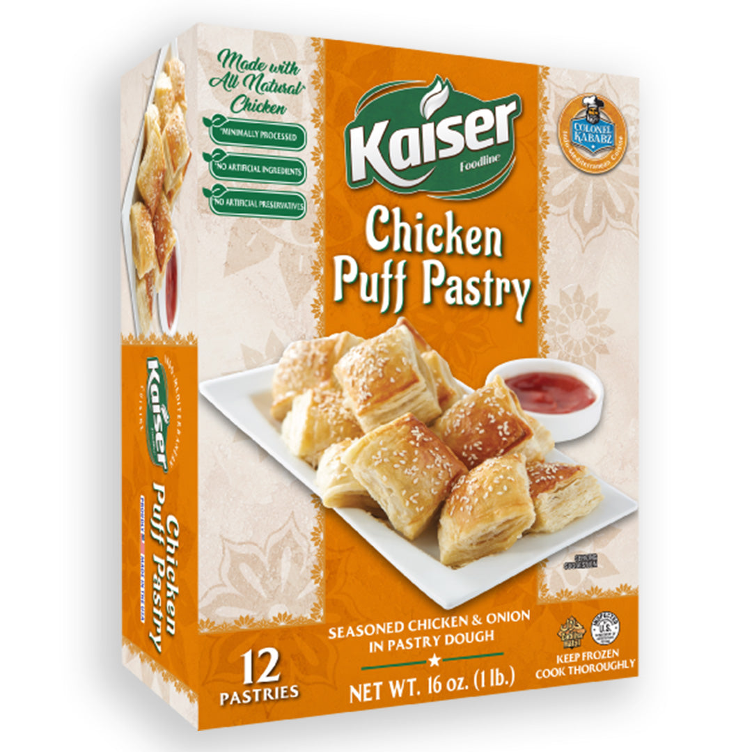 chicken puff pastry product package