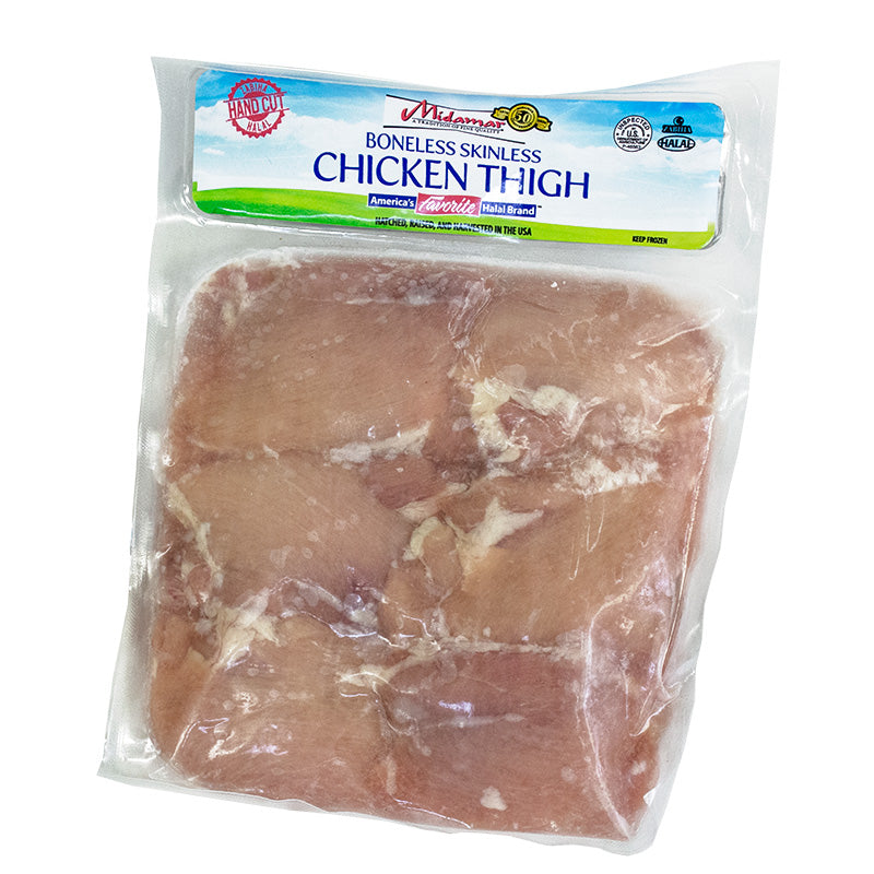 A Package of Midamar Halal Chicken Thigh