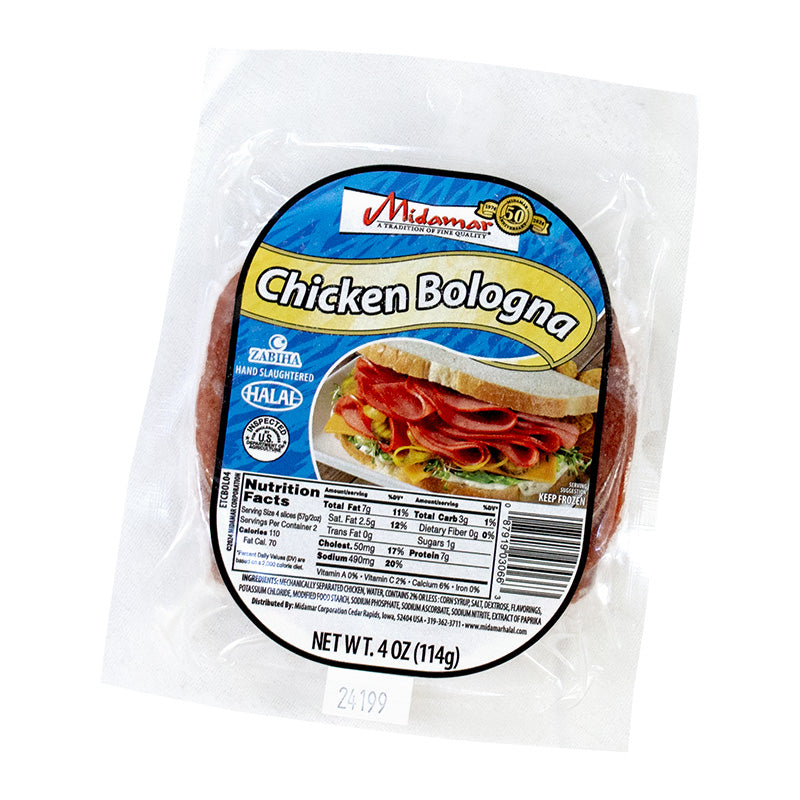 A package of Midamar Chicken Bologna
