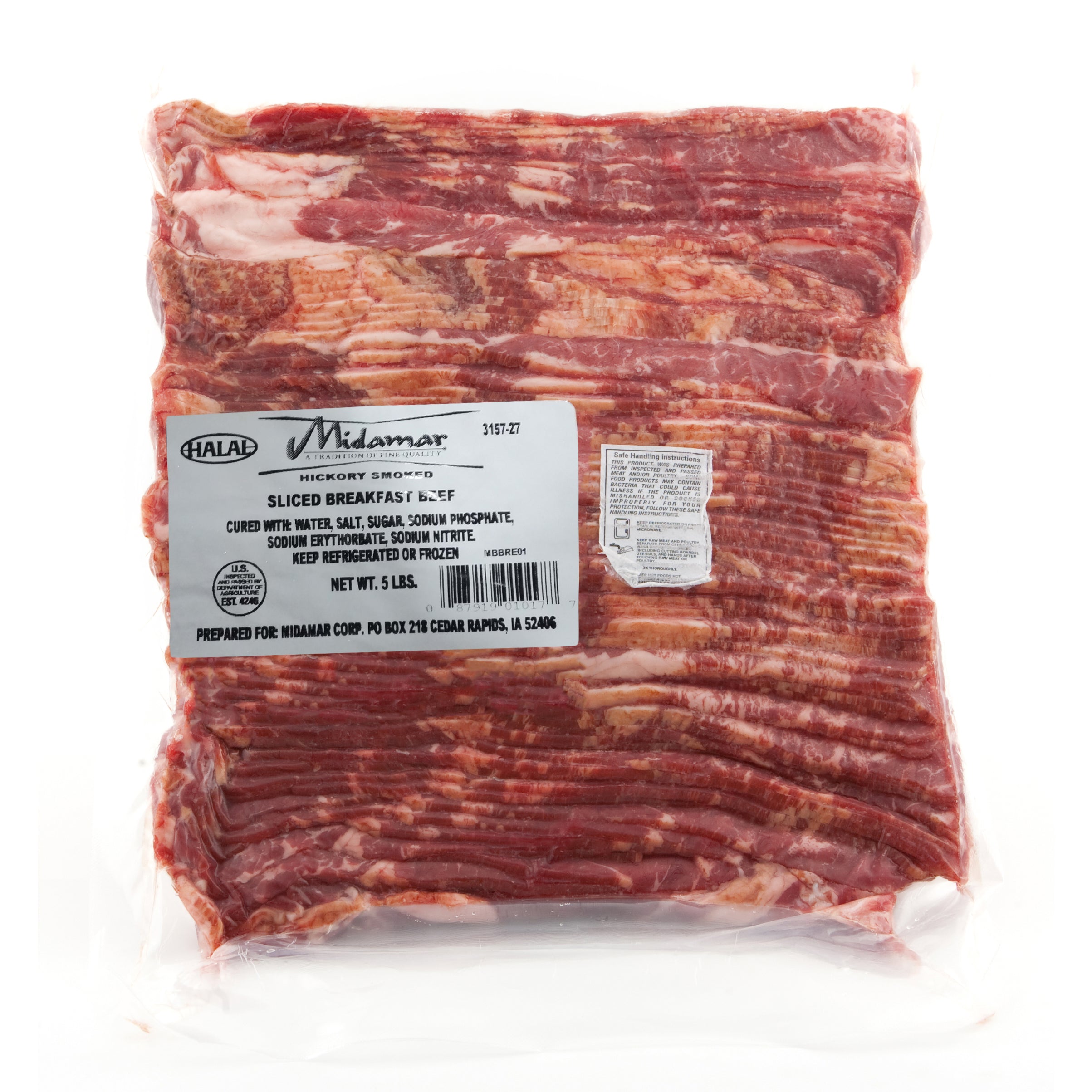 Halal Hickory Smoked Breakfast Beef 5lb