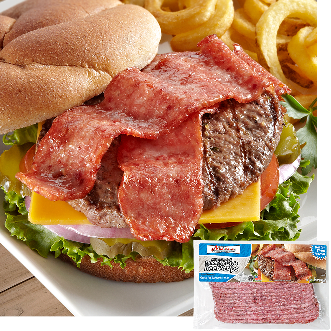 Halal Sandwich-Style Beef Strips