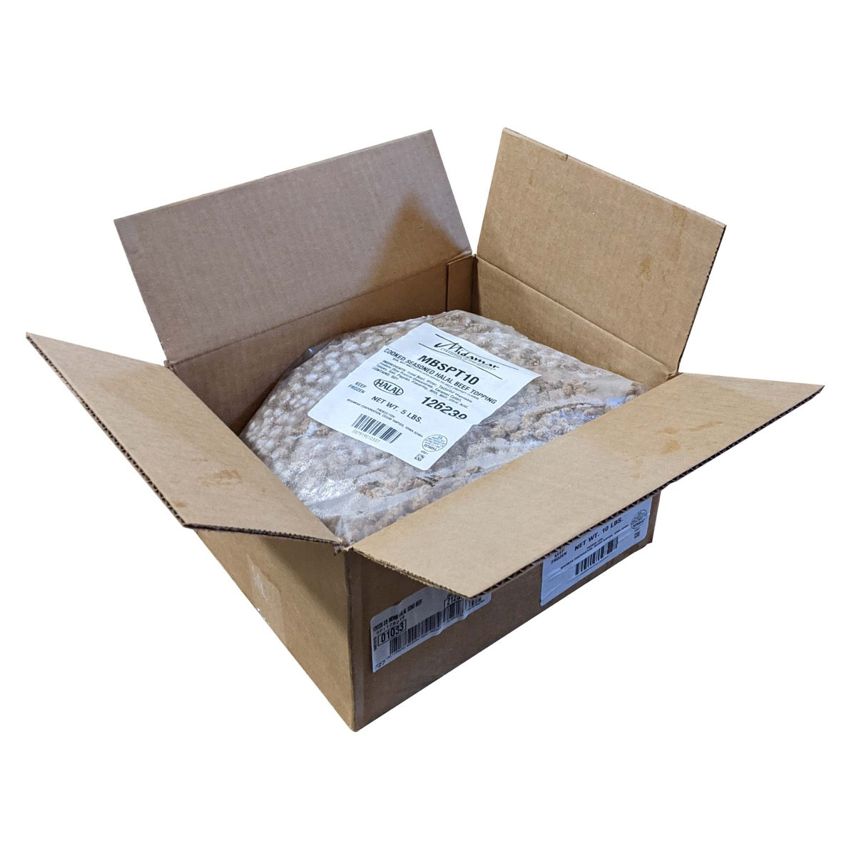 Midamar Halal Seasoned Beef Pizza Topping case