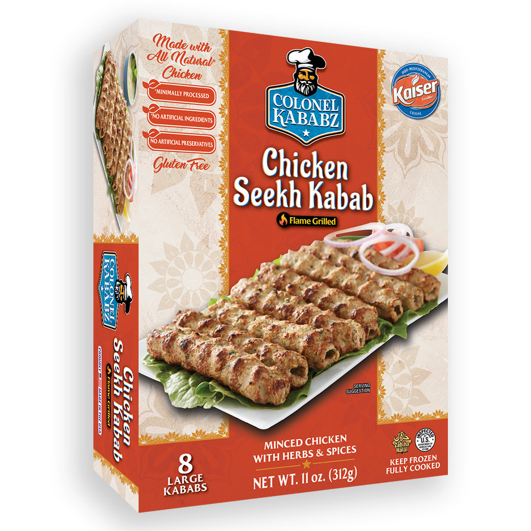 chicken seekh kabab product package